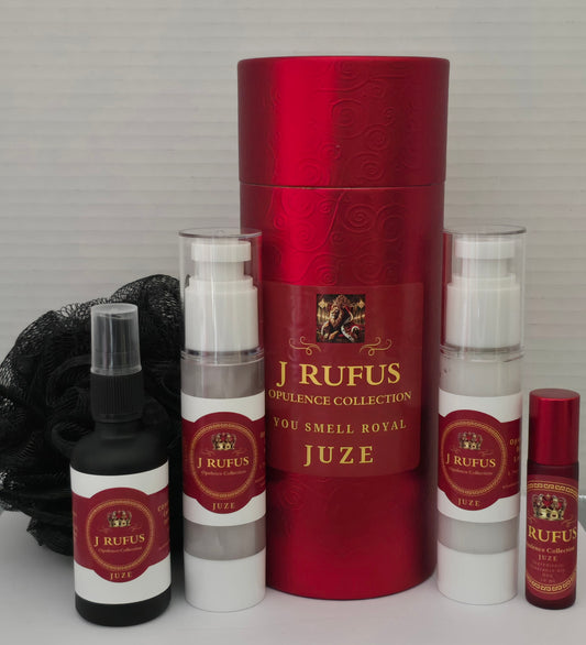 J RUFUS Opulence JUZE Royal Set – Enhanced Edition, "CONQUEROR" Cologne Oil Spray