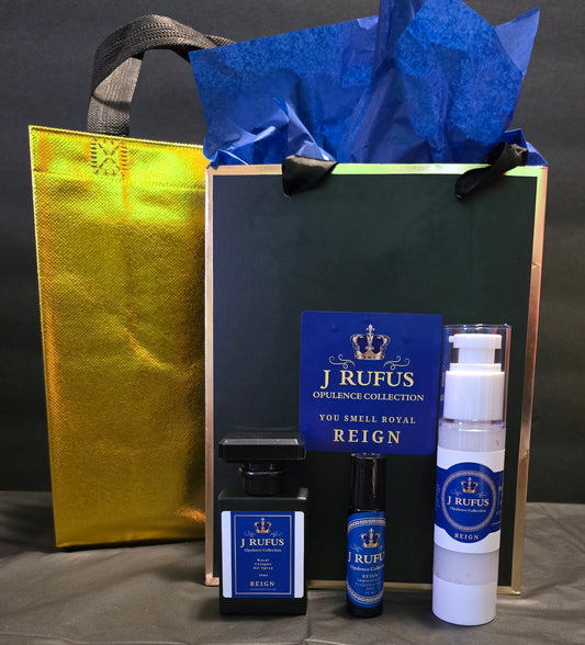 J RUFUS REIGN ALKEBULAN HOLIDAY DUO GIFT SET ON SALE NOW!!!!!  ONLY$30.00 FREE ROLLERBALL AND GIFT BAG INCLUDED!