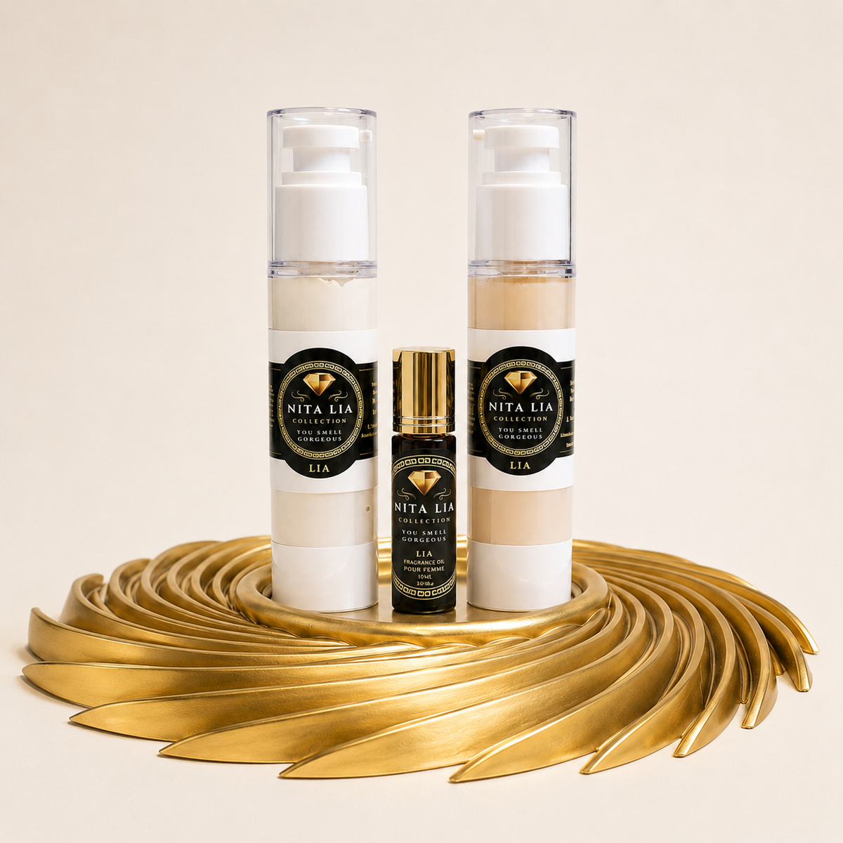🍂LIA  SIGNATURE FRAGRANCE OIL BODY SET -YOU SMELL GORGEOUS
