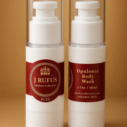 JUZE OPULENCE BODY WASH w/Pouf for Extra Lathering - YOU SMELL ROYAL